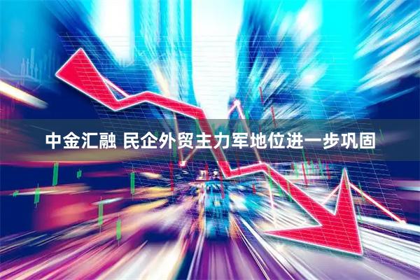 中金汇融 民企外贸主力军地位进一步巩固